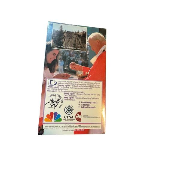 Pope John Paul II VHS NEW Five Extraordinary Days 1993 Youth Day Factory Sealed - Picture 2 of 4